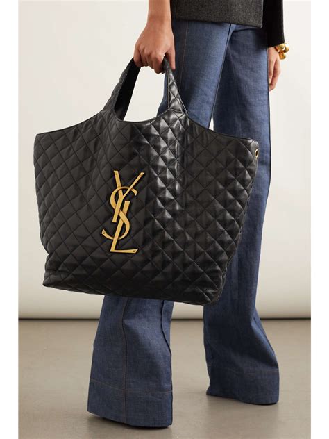 ysl leather tote|ysl oversized tote.